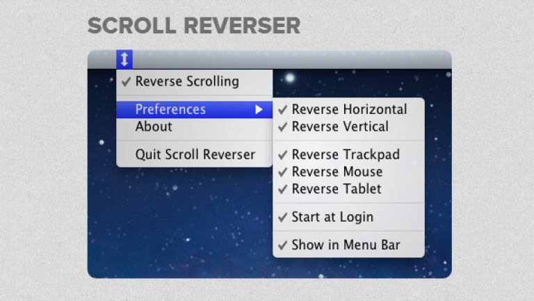 Scroll reverser for mac osx